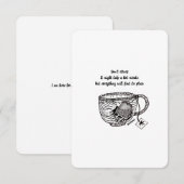 Ne vous stressez pas, je suis là pour vous, Carte  (Devant / Derrière)