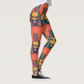 NE VOYEZ AUCUN MAL CHATS NOIRS, HALLOWEEN LEGGINGS (Droite)