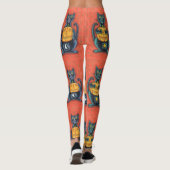 NE VOYEZ AUCUN MAL CHATS NOIRS, HALLOWEEN LEGGINGS (Dos)
