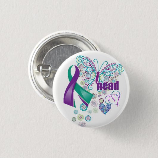 NEAD PNES PNEA-bewustmakingsknop Ronde Button 3,2 Cm (Voorkant /achterkant)