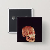 Neanderthaler ontdekt op Mt Carmel Vierkante Button 5,1 Cm (Voorkant /achterkant)