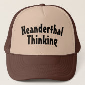 Neanderthaler Thinking Trucker Hat Trucker Pet (Voorkant)