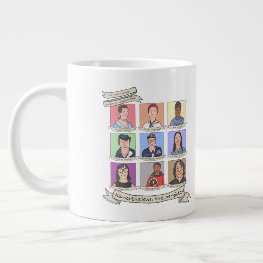 Néanmoins, Elle A Persisté 20 oz.Jumbo Mug (Gauche)