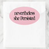 néanmoins elle a persisté autocollant (Sac)