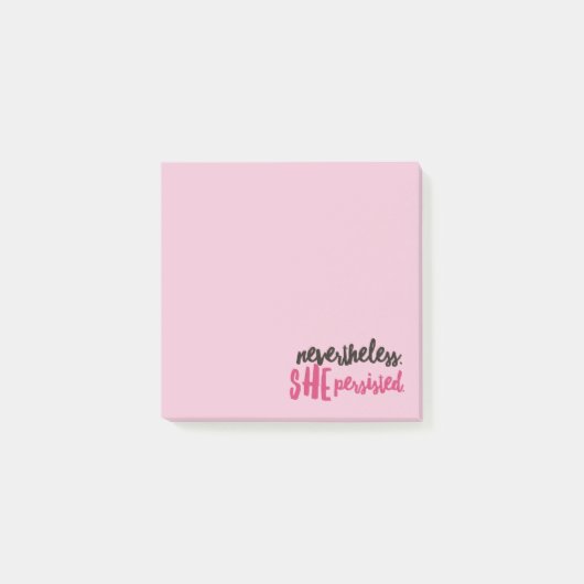 Néanmoins elle a persisté Notes Post-it® 3" x 3" (Devant)