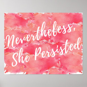 Néanmoins, Elle A Persisté Poster