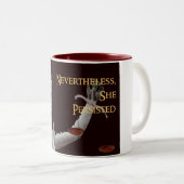 Néanmoins, elle a persisté tasse de justice (Devant droit)