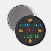 Néanmoins Elle Persistait Rainbow Sun Magnet (Recto/Verso)