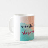 Néanmoins elle persiste tasse de terriers (Devant gauche)