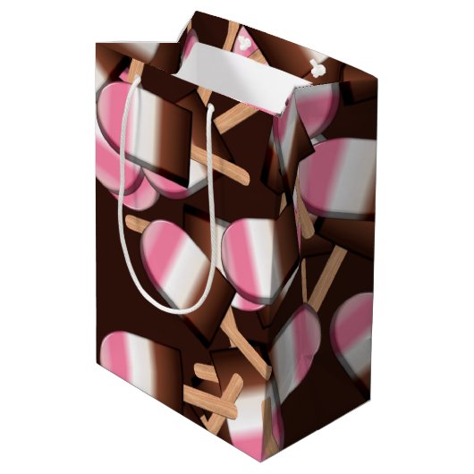 Neapolitan Ice Cream Bars 2-GIFT BAG M Medium Cadeauzakje (Achterkant Gekanteld)
