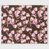 Neapolitan-Ice Cream Bars 2-GIFT WRAPPINGPAPIER Cadeaupapier (Vlak)