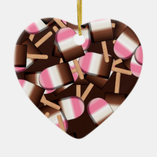 Neapolitan Ice Cream Bars 2-HART ORNAMENT