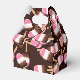 Neapolitan Ice Cream Bars 2-PARTIJ FAVOR BOX, kabe Bedankdoosjes
