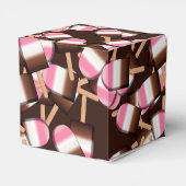 Neapolitan Ice Cream Bars 2-PARTIJ FAVOR BOX, Sq Bedankdoosjes (Achterkant)