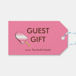 Neapolitan Ice Cream Bars-Straw-Van-GIFT LABELS 10 Cadeaulabel