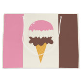 Neapolitan Ice Cream Cone Groot Cadeauzakje (Voorkant)
