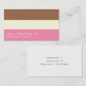 Neapolitan Ice Cream Visitekaartje (Voorkant / Achterkant)