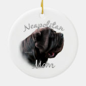 Neapolitan Mastiff mama 2 Keramisch Ornament (Achterkant)