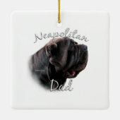 Neapolitan Mastiff Pa 2 Keramisch Ornament (Achterkant)