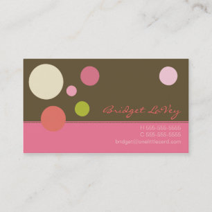 Neapolitan Polka Dots Visitekaartje