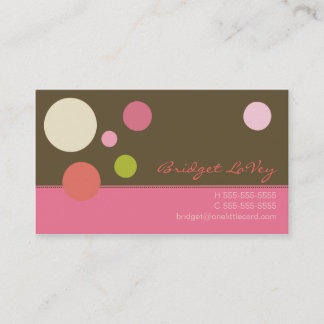 Neapolitan Polka Dots Visitekaartje