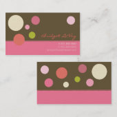 Neapolitan Polka Dots Visitekaartje (Voorkant / Achterkant)