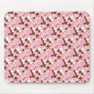 Neapolitan Stippen 01-Lt roze-Mousepad Muismat