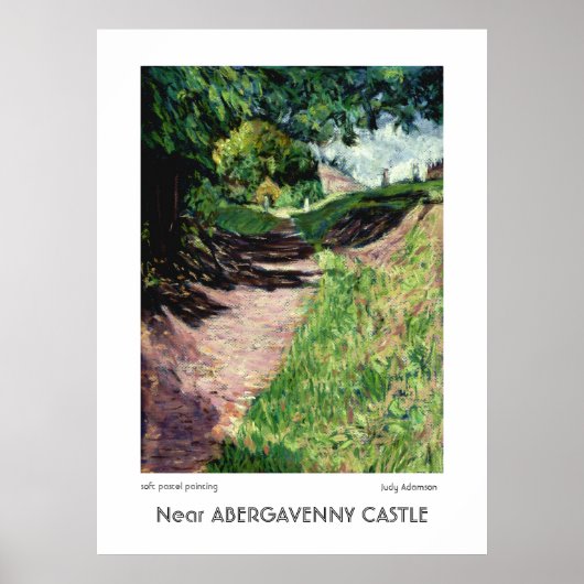 Near Abergavenny Castle Print of Poster (Voorkant)