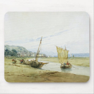 Near Honfleur, c.1822 (m/c boven grafiet op papier Muismat