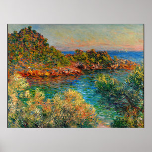 Near Monte Carlo, beroemd schilderij van Claude Mo Poster