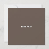 Neat Brown Monochrome moderne Vibe QR-code Kaart (Voorkant)
