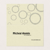 Neat gevouwen visitekaartjes (Buitenkant ongevouwen)