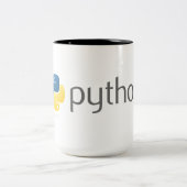 Neat Python Coder Tweekleurige Koffiemok (Center)
