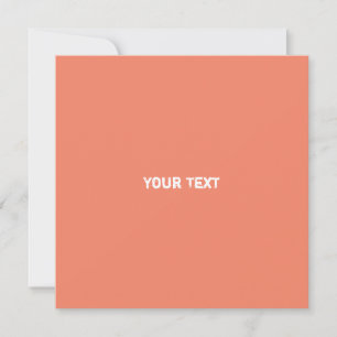 Neat Salmon Monochrome Moderne Vibe QR Code Kaart