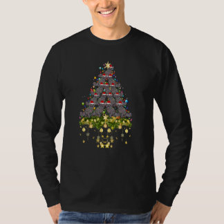 Nebelung Cat Kerstmis Lights Xmas T-shirt