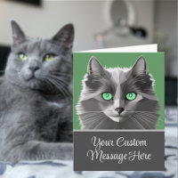 Nebelung Grey Cat Face - Alle berichten Hoesjes