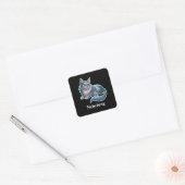 Nebelung Vierkante Sticker (Envelop)