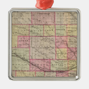 Nebraska 3 metalen ornament
