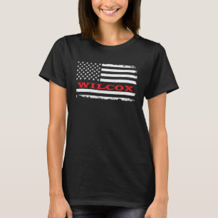 Nebraska Amerikaanse Vlag Wilcox USA Liefdevol Aan T-shirt