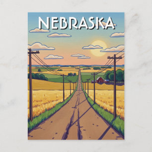 Nebraska Ansichtkaart Briefkaart