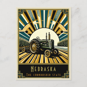 Nebraska Art. Deco Briefkaart