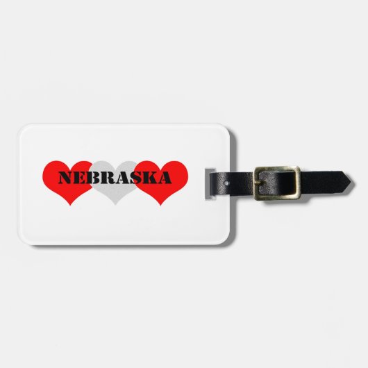 Nebraska Bagagelabel (Voorkant horizontaal)