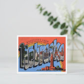 Nebraska  Big Letters Briefkaart (Staand voorkant)