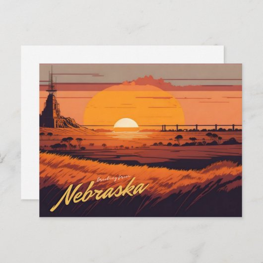 Nebraska Briefkaart (Voorkant / Achterkant)