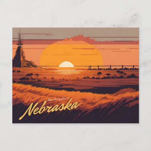 Nebraska Briefkaart (Voorkant)