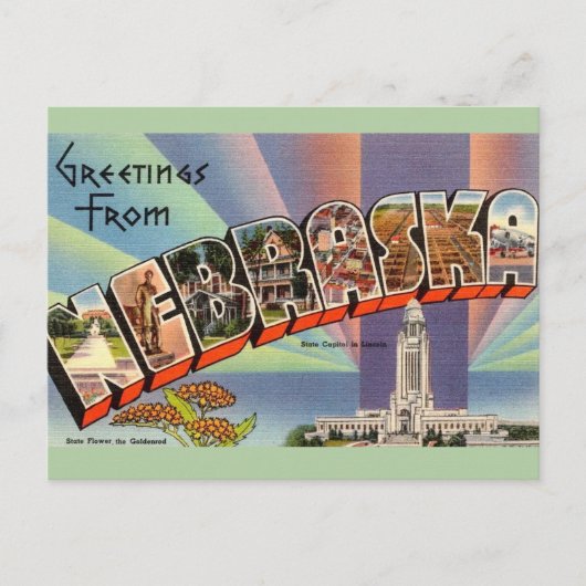 Nebraska Briefkaart (Voorkant)