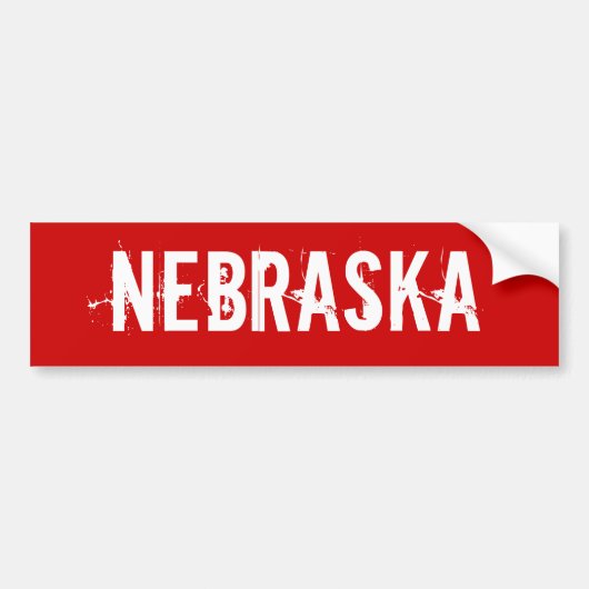 Nebraska Bumpersticker (Voorkant)