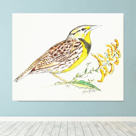 Nebraska Canvas Afdruk (Insitu (Houten vloer))