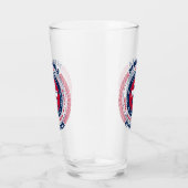 Nebraska Circular Typography Design Glas (Rechts)