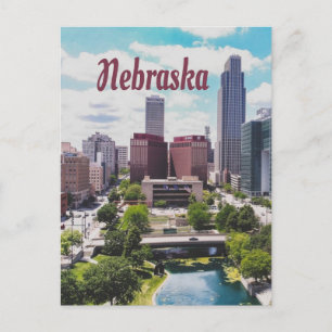 Nebraska City Skyline Omaha Briefkaart